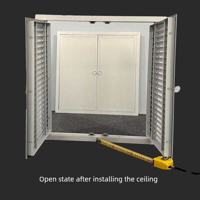 铝合金对开门百叶窗地暖遮挡罩分水器橱柜门窗格栅弱电箱检修口,电子/电工,室内新风系统,淘宝优惠券,粉丝福利购,淘宝优惠卷