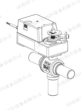 Castel卡士妥三通电动球阀6698EM/M42A2(2),带不锈钢接头