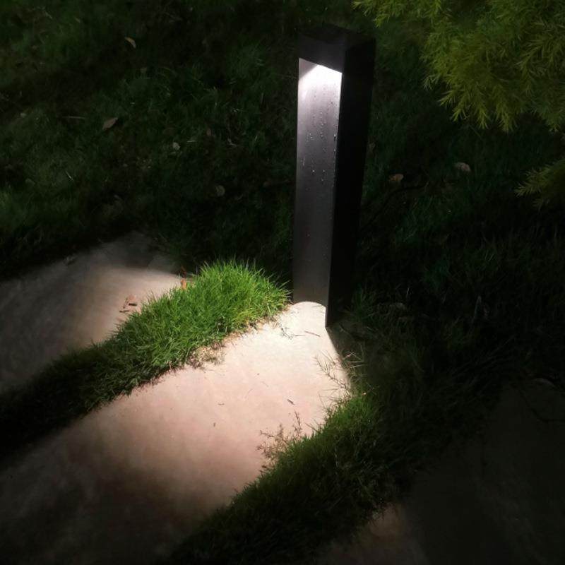 草坪灯现外方形铝质代户跑BY-P1222道灯景观家院用别墅单面发光草