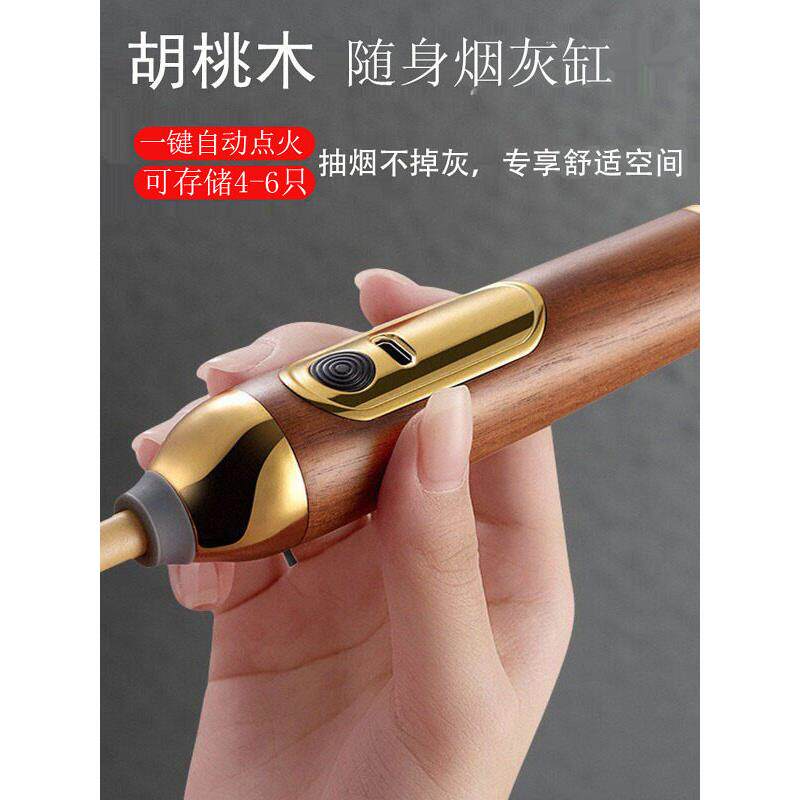 车载烟灰缸大容量抽烟不掉烟灰神器车内吸烟器防烟灰烟嘴便携免弹