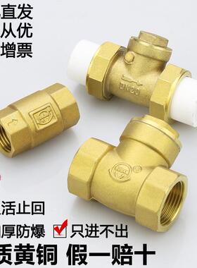水表全铜ppr卧式止回阀32水管25止逆阀100逆止阀dn20 4分1寸2水65