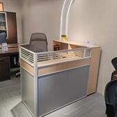 屏风合办公4桌组简约现代人2职100员桌财务桌办公室员椅工卡座工