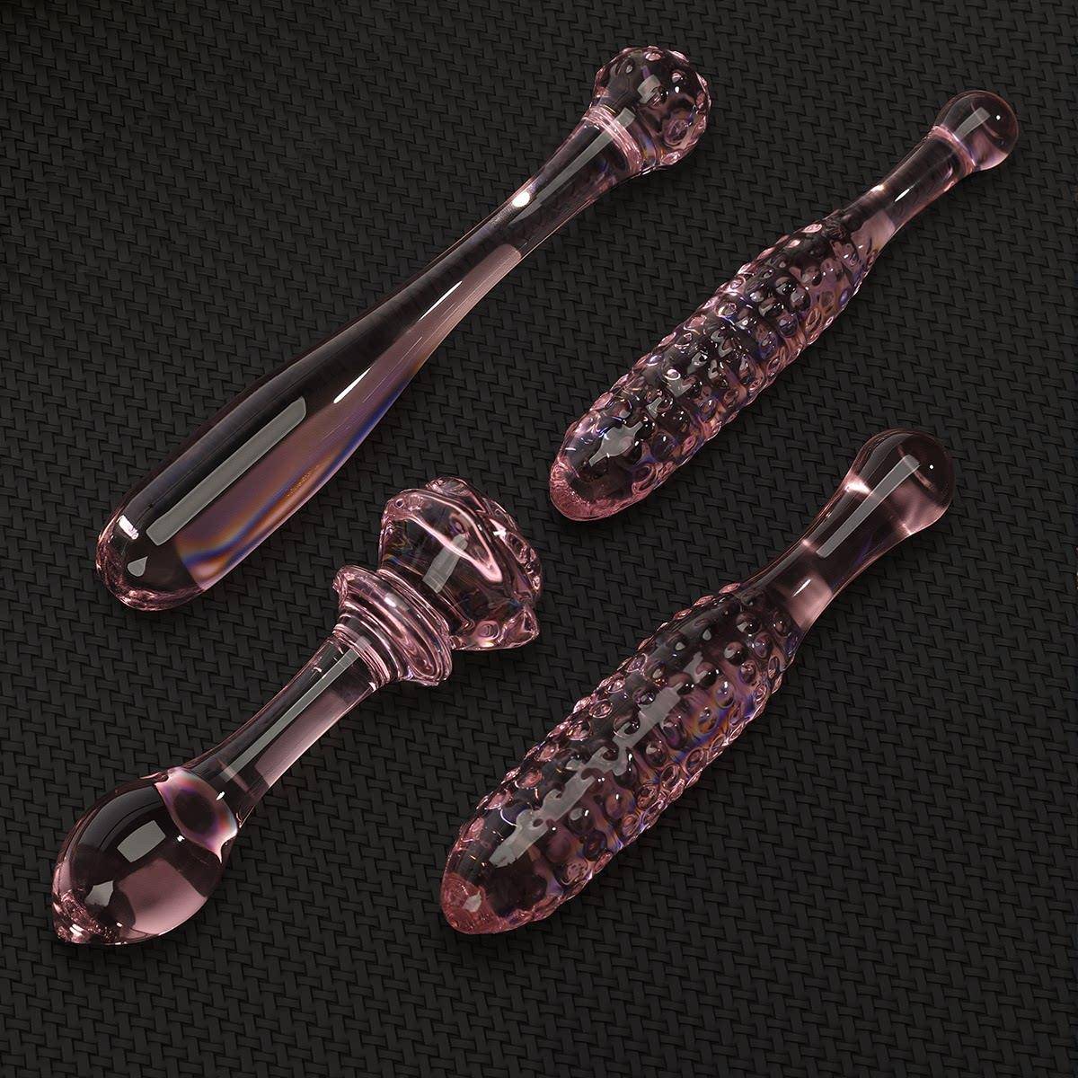 sm女用另类玩具新手开肛神器阳具肛塞私处高潮外出佩戴透明水晶棒
