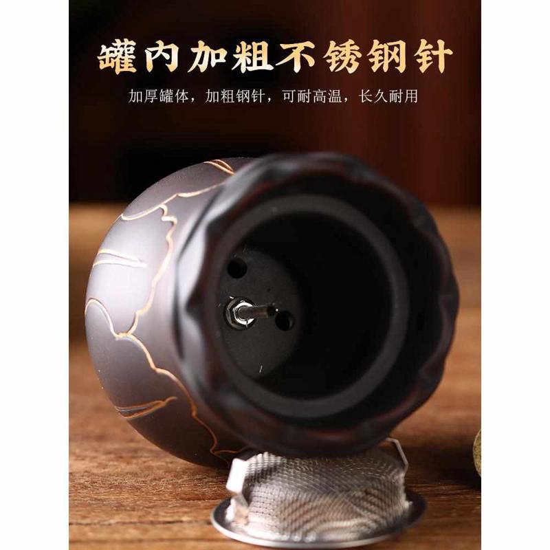 鎏金艾灸罐 火龙罐红刮痧院专用颈肩面部推拿按摩艾灸罐