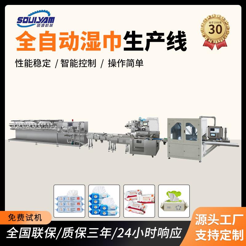 全自动湿巾机湿厕纸机多片无纺布湿巾机温州硕源厂家直销清洁