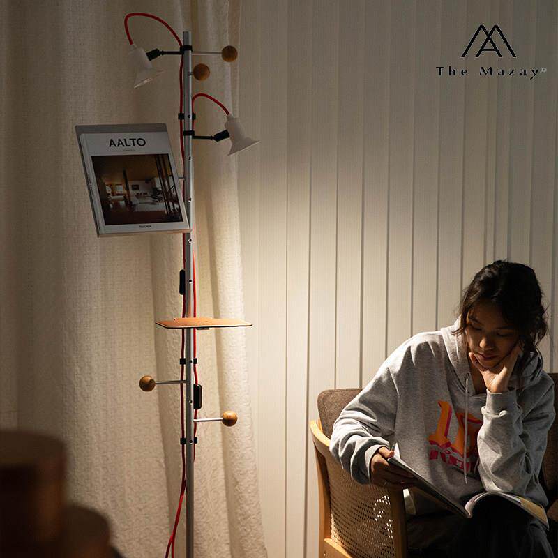 THE MAZAY中古衣帽架包豪斯金属卧室落地挂衣架玄关转角多功能架