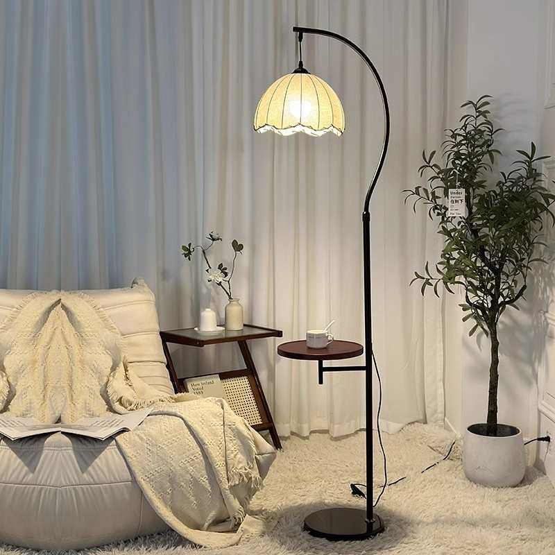 落地灯风中古床头值侘法式客厅旁颜寂艺术台灯复古沙发卧室高氛围