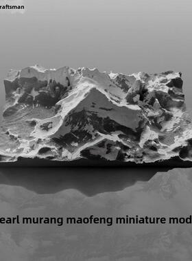 水泥工艺品摆件珠穆朗玛峰微缩模型鱼缸造景微景观雪山扩香石礼品
