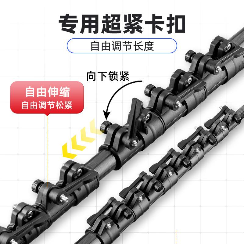 4-18米电动光伏板清洗工具广告招牌通水擦玻璃碳素伸缩杆加长门头