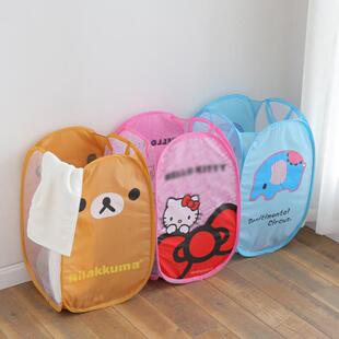 Laundry Foldable Cartoon Organize Large Capacity Basket 1Pcs