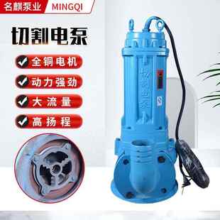 切割式 污水泵系列家用污水污物泥浆泵切割电泵小型不锈钢切割电泵