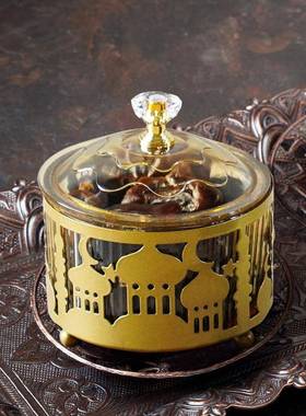 新品节日零食糖果托盘家用家居装饰品摆件创意手工城堡