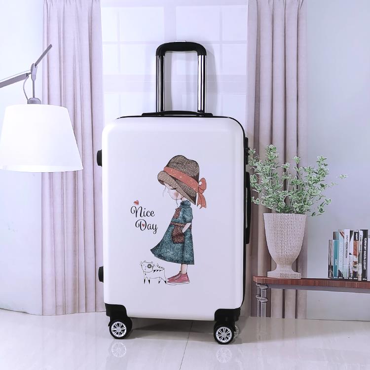 正品网红拉杆箱万向拖轮行李箱男小清箱新女旅硬箱24寸游22寸密码