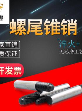 GB881螺尾锥销45钢淬火外螺纹圆锥销m4m5m8m10m12m16m20m25m30m40