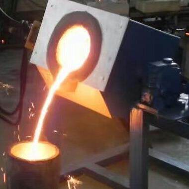 小型熔铜炉中频感应熔炼电炉金属感应熔化设备