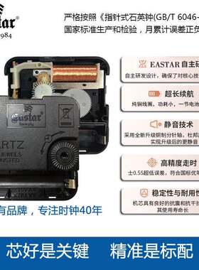 17寸时钟表客厅大数字塑料石英钟创意时尚圆形挂钟静音扫秒贴墙钟