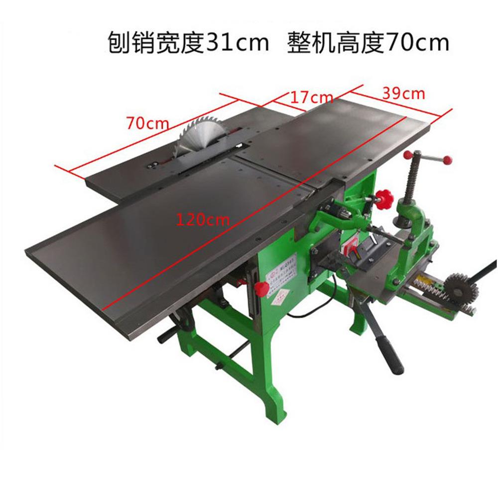 小型三合一刨床 家具厂木工厂刨削锯Woodworking table planer