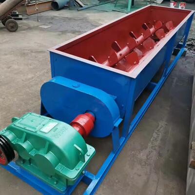 东越生产卧式粉尘煤灰搅拌机双轴混合搅拌机污泥煤泥打散搅拌机