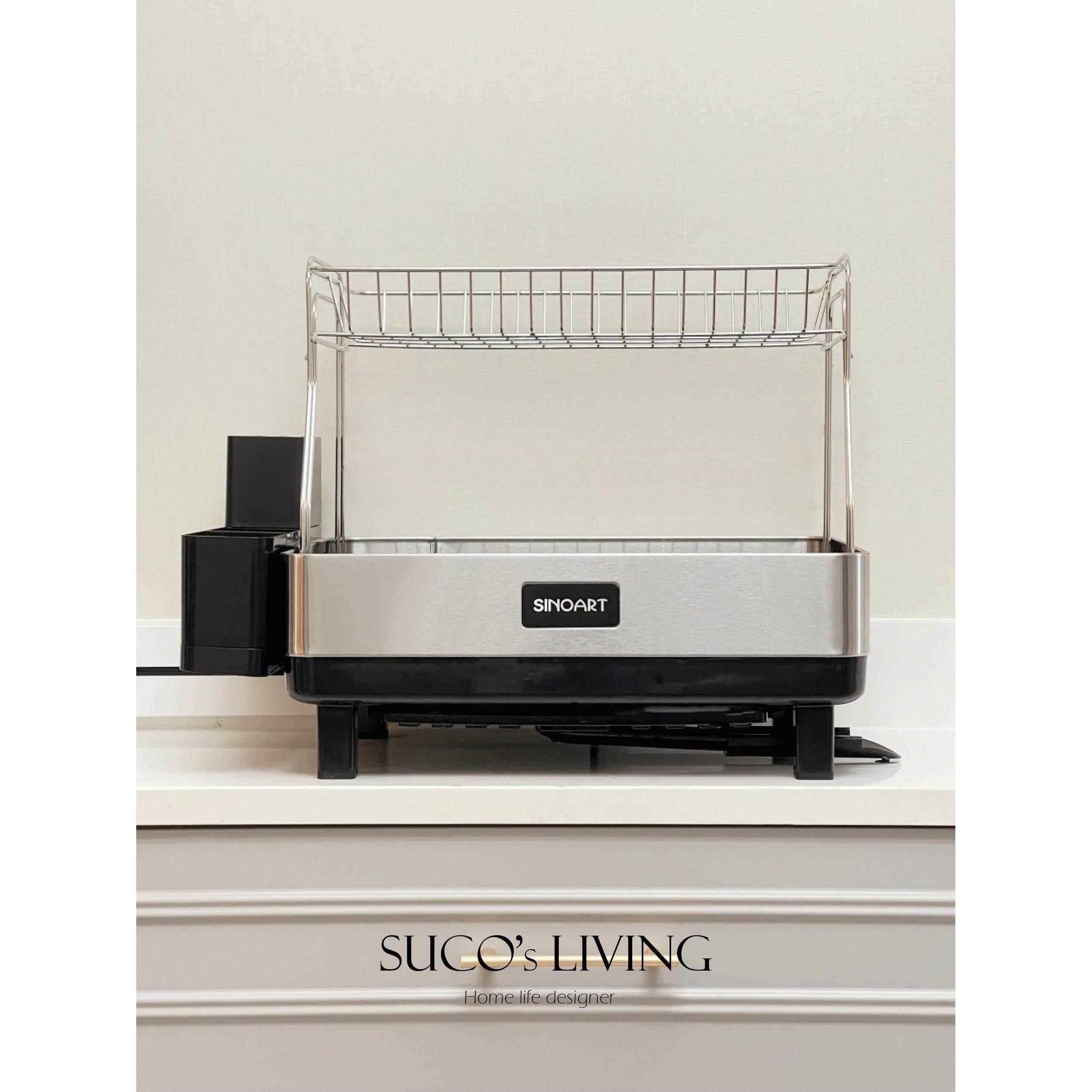 韩国进口304不锈钢碗碟双层沥水架直排水大容量筷架刀架厨房碗架