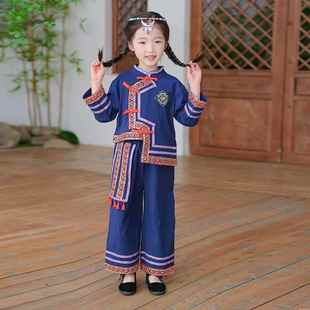 正品童童少数民族服装男童三月三壮族女土家族兄妹装舞蹈表服演出
