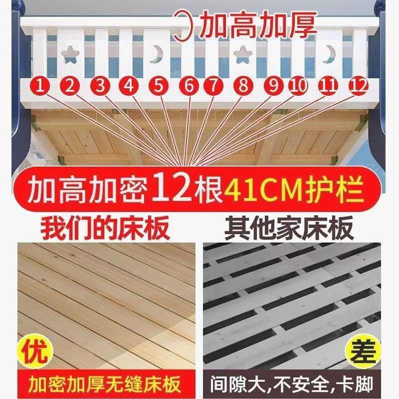 两层下铺女孩多功能组合床男孩子母实木上下床上子母床床高低双层