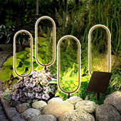 太阳能草坪灯户外防水庭院地灯简约花园装 饰氛围灯室外草地地插灯