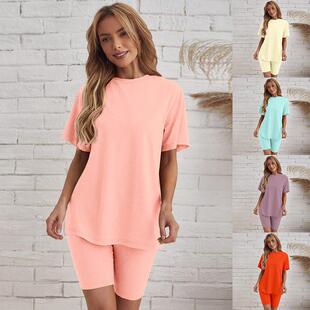 Large T-shirt, tight shorts, pajamas, women