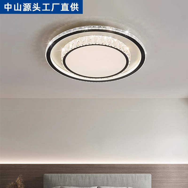 2025新款LED水晶吸顶灯中山灯现代简约卧室餐厅灯房间客厅吸顶灯