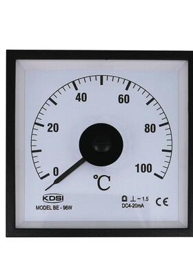 广角度电流仪表 指针式直流电流表BE-96W DC4-20mA 100℃