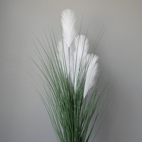 落地芦苇草仿真花干花花束室内客厅摆件直播间装饰绿植摆设插假花