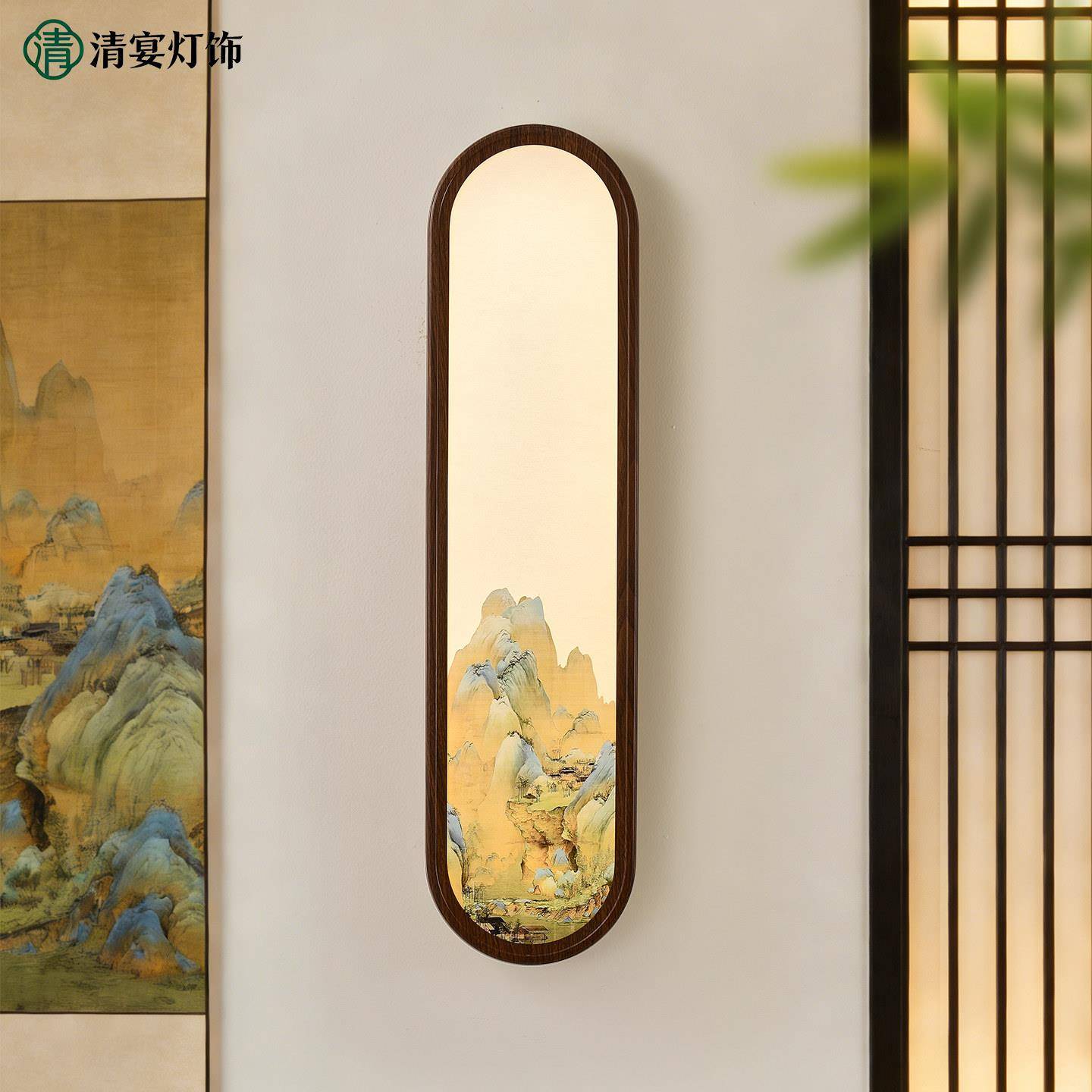 2026新款宋式美学壁灯客厅背景墙灯新中式中国风过道卧室床头壁灯