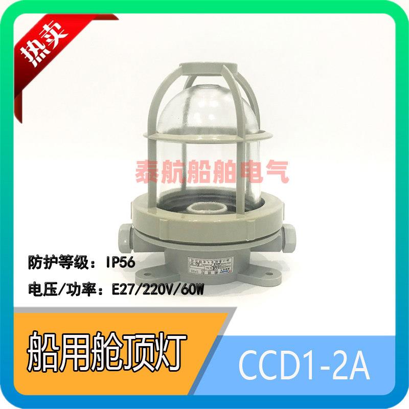 泰航船用塑料白炽舱吸顶灯CCD1-2A 水密舱室甲板走道照明灯现货IP图片