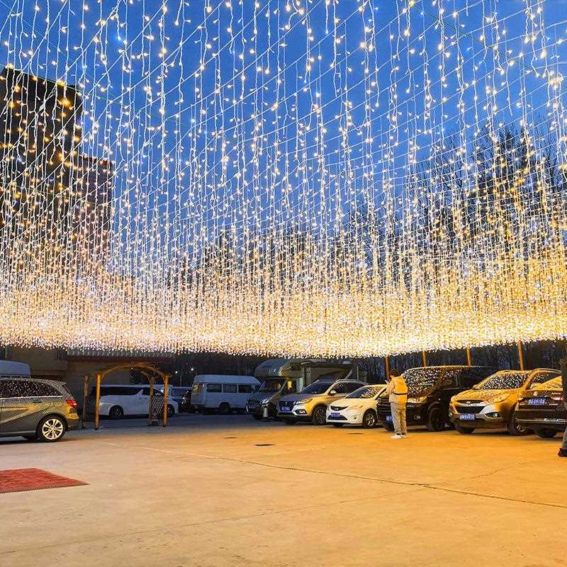满天ZEV星灯串led冰户外防水氛围条装灯饰瀑布灯夜市灯彩灯灯带