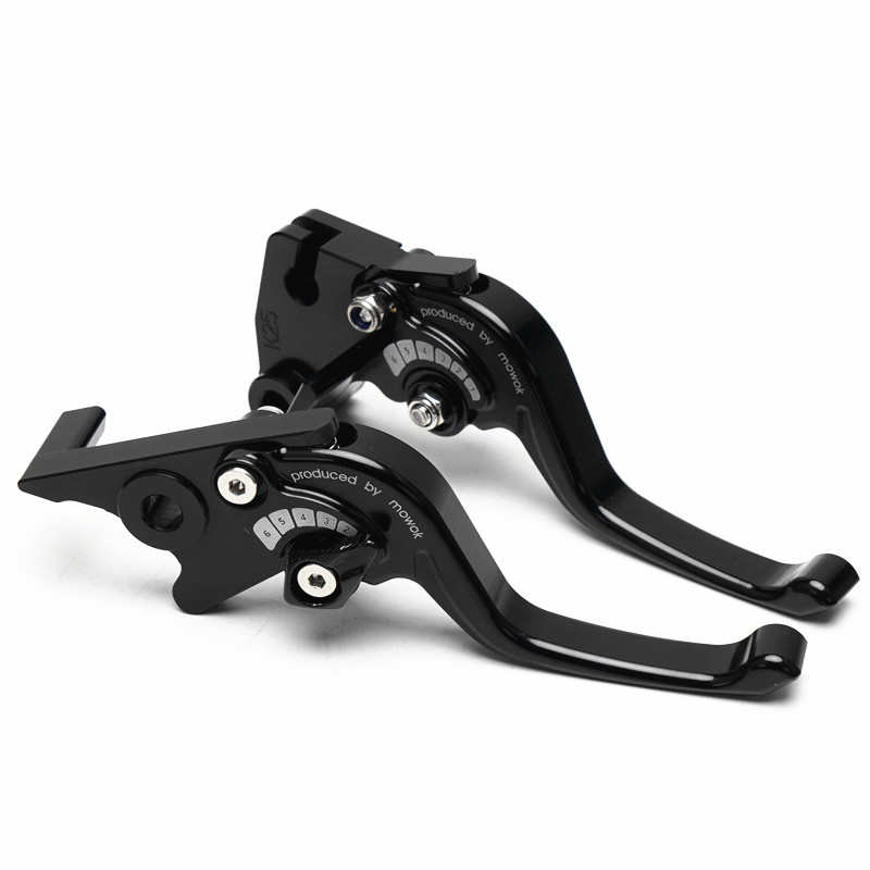 摩托车配件适用高金GK500 Flame500两指短款竞技牛角刹车离合手把