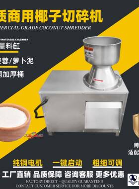 工厂直销椰肉粉碎机商用椰蓉机全自动蔬菜瓜果破碎机新生姜打泥机