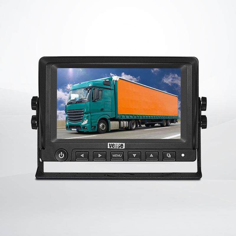 7寸高清IPS屏显示器 农机机械 环卫车辆 混凝土搅拌车 载货车
