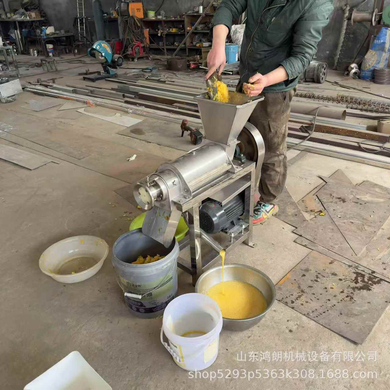 电水蜜螺旋榨汁机白菜渣分动离浆机操FLB作简桃单