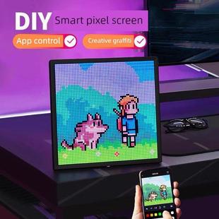 DIY蓝牙像素屏幕饰品电子运动桌与Led屏幕电子运动房间桌面装饰闹
