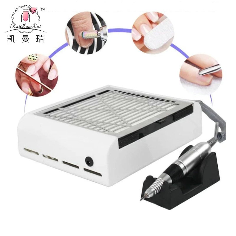 美甲打磨机吸尘器一体日式去死皮打磨机大功率美甲吸尘机跨境