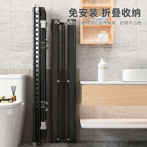 晾衣架阳台落地可折叠卧室内户外晾晒被子挂凉衣架家用移动晒衣架