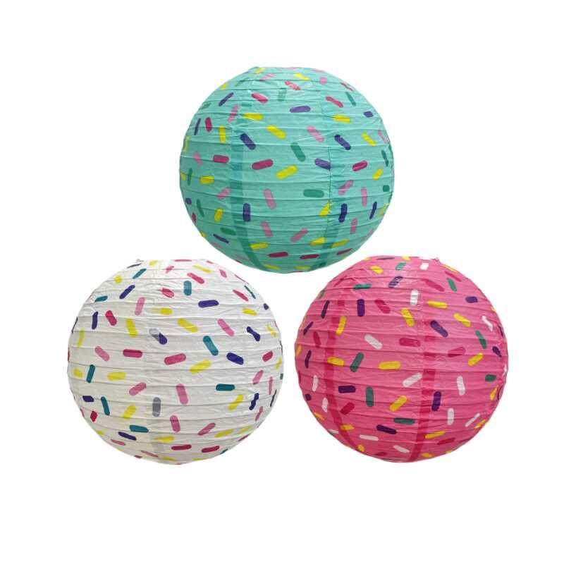 甜甜圈生日派对布置装饰挂饰彩色可折叠纸冰淇淋灯笼圆形手工灯笼,节庆用品/礼品,灯笼,淘宝优惠券,粉丝福利购,淘宝优惠卷