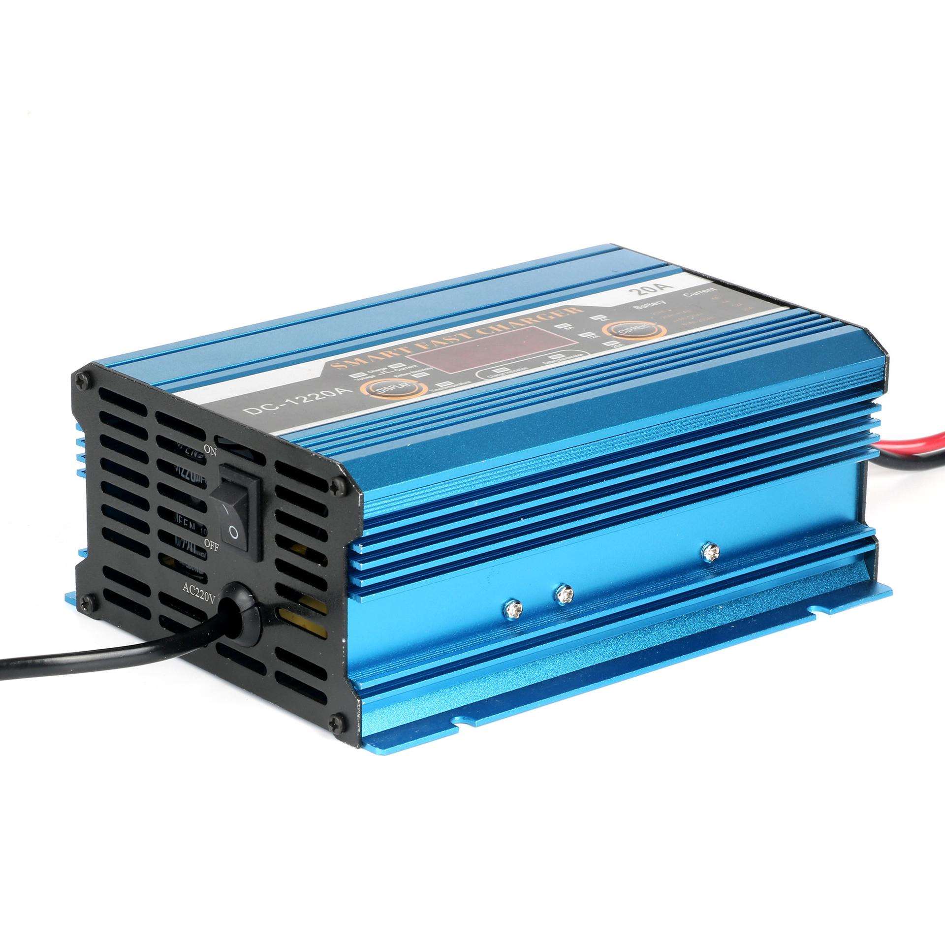 卡迪普 蓄电池充电器12V20A汽车铅酸电瓶充电器带显示厂家直销