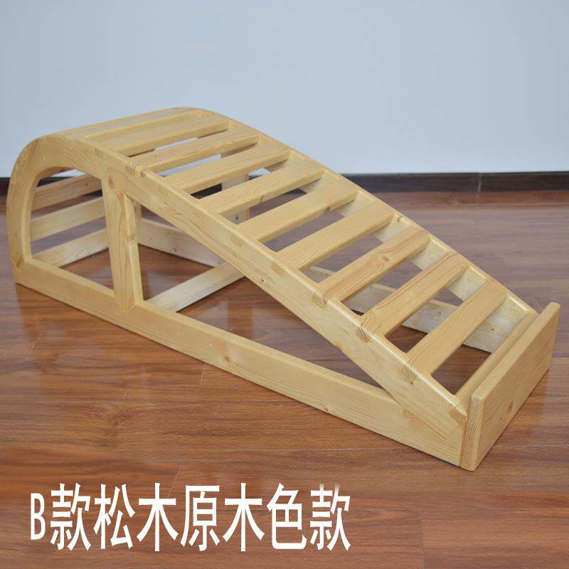 新款艾扬格瑜伽拱瑜伽桥腰实木拱桥背桥舒展器健身部器材小鲸鱼脊
