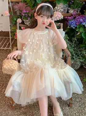 NEXT GJLG 女童公主裙子女孩蓬蓬纱礼服连衣裙小女孩小香风演出服