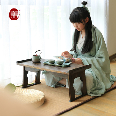 榻榻米桌小茶几可折叠炕桌炕几飘窗桌子迷你床上日式懒人实木茶桌