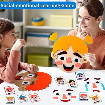 Emotions Change Felt Board Story Early Learning Supplies DIY