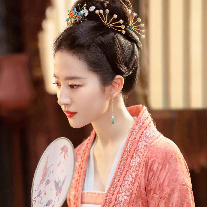 古风复古玉石汉服耳坠女和田玉旗袍耳环蚊香盘无耳洞耳夹国风耳饰