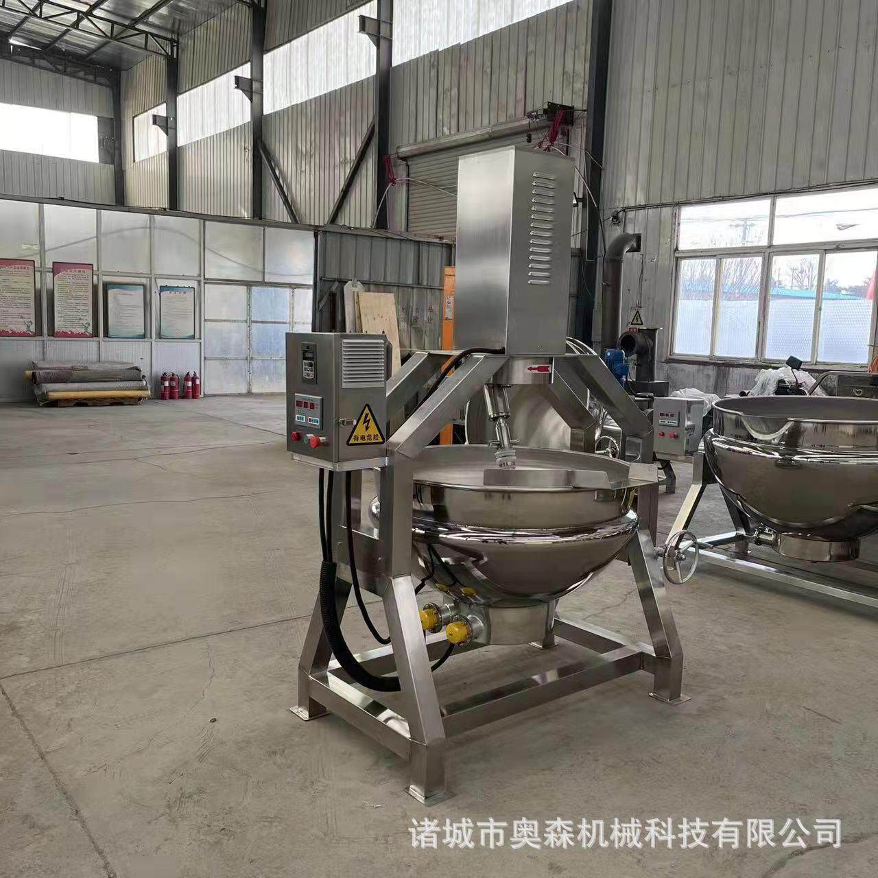 电加热行星炒锅 牛肉辣椒花生酱炒锅火锅底料炒料 行星搅拌炒菜机