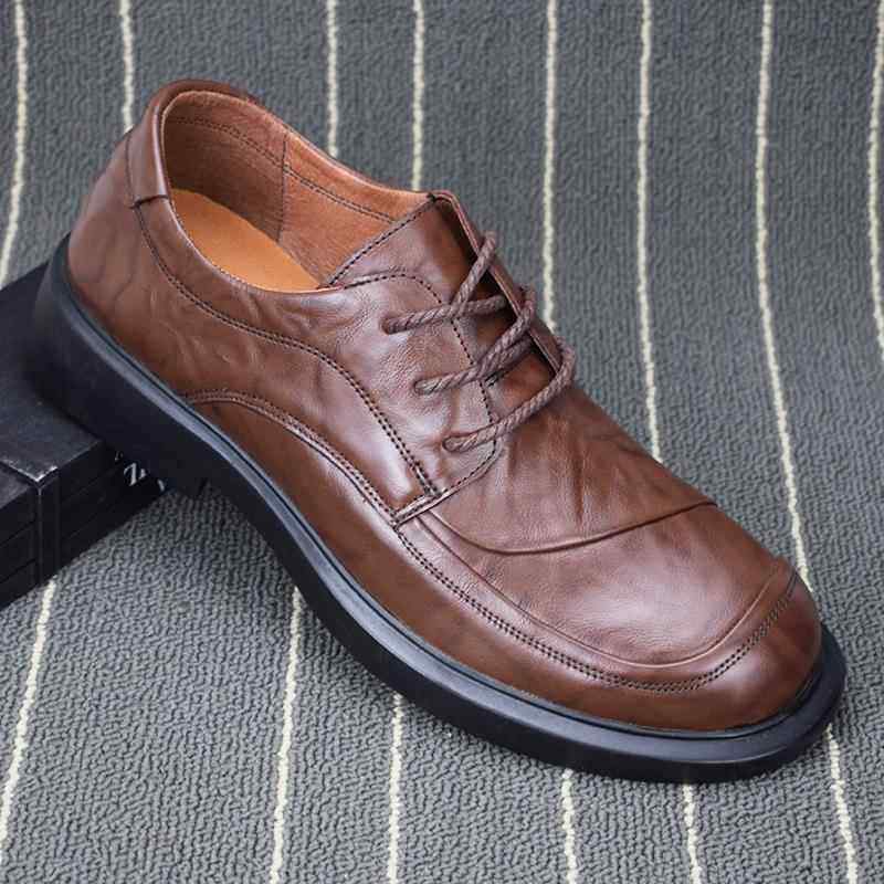 高档外贸真商务低帮休闲男鞋软底软面系士带圆头男头皮层牛皮头宽,流行男鞋,休闲皮鞋,淘宝优惠券,粉丝福利购,淘宝优惠卷