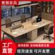 办公桌椅组合简约时尚 6人位屏风工位办公桌现代办公室职员办公桌